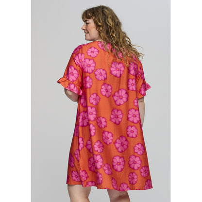 Studio SAda Dress Dress Orange with pink