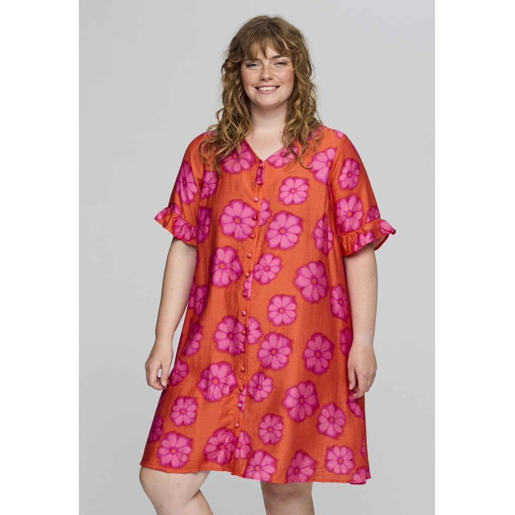 Studio SAda Dress Dress Orange with pink