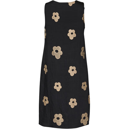 Studio SAnastasia Long dress Long Dress Black with sand flowers