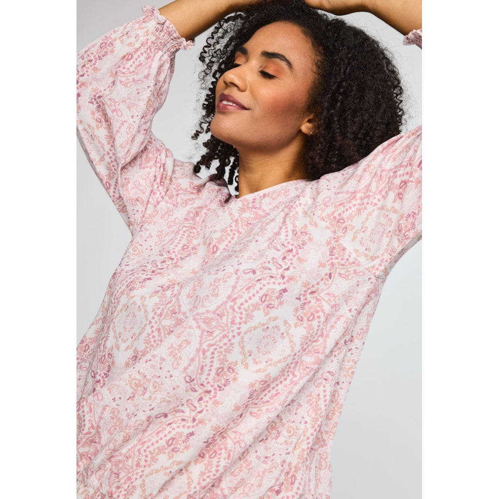 Studio SAugusta Blouse Blouse Off white with rose flowers