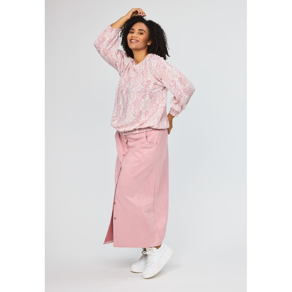 Studio SAugusta Blouse Blouse Off white with rose flowers