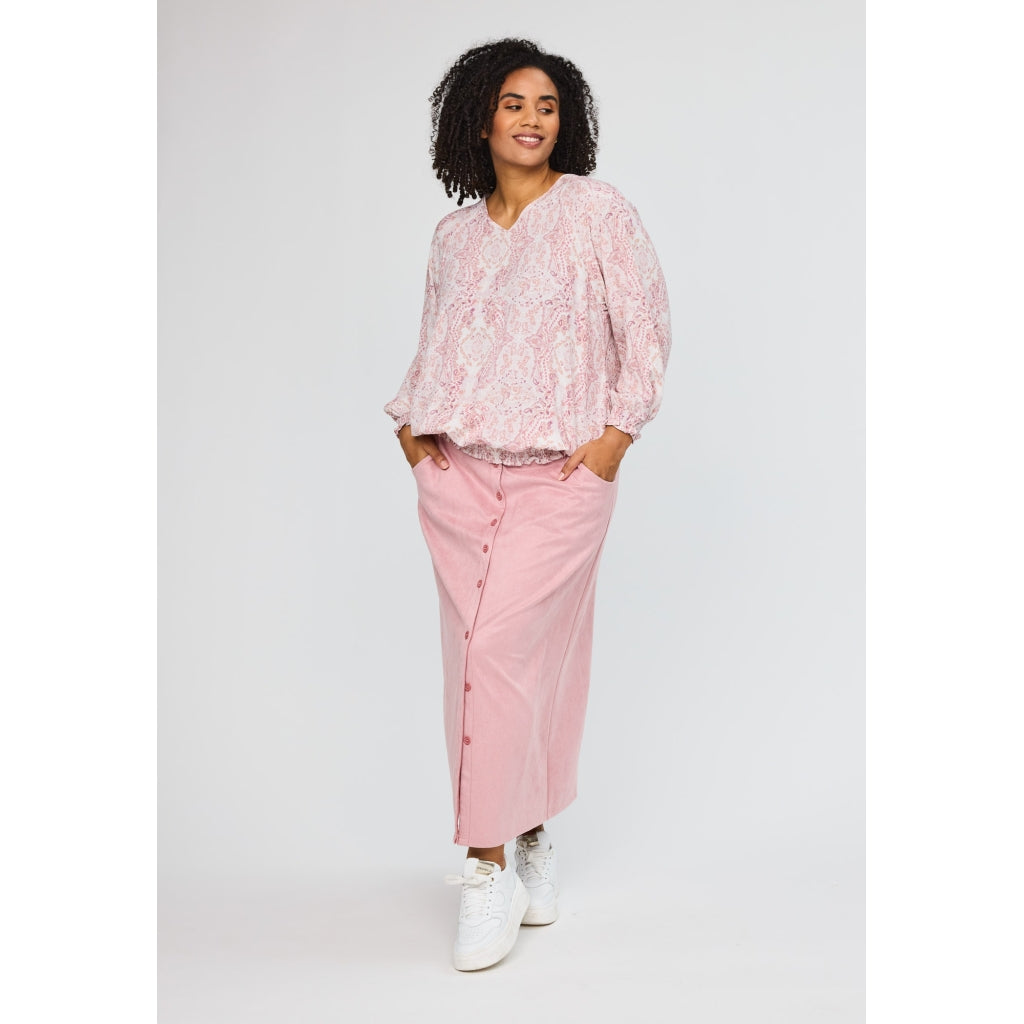 Studio SAugusta Blouse Blouse Off white with rose flowers