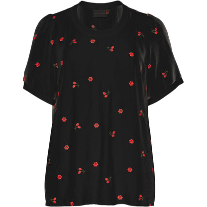 Studio SAva Blouse Blouse Black with red berry