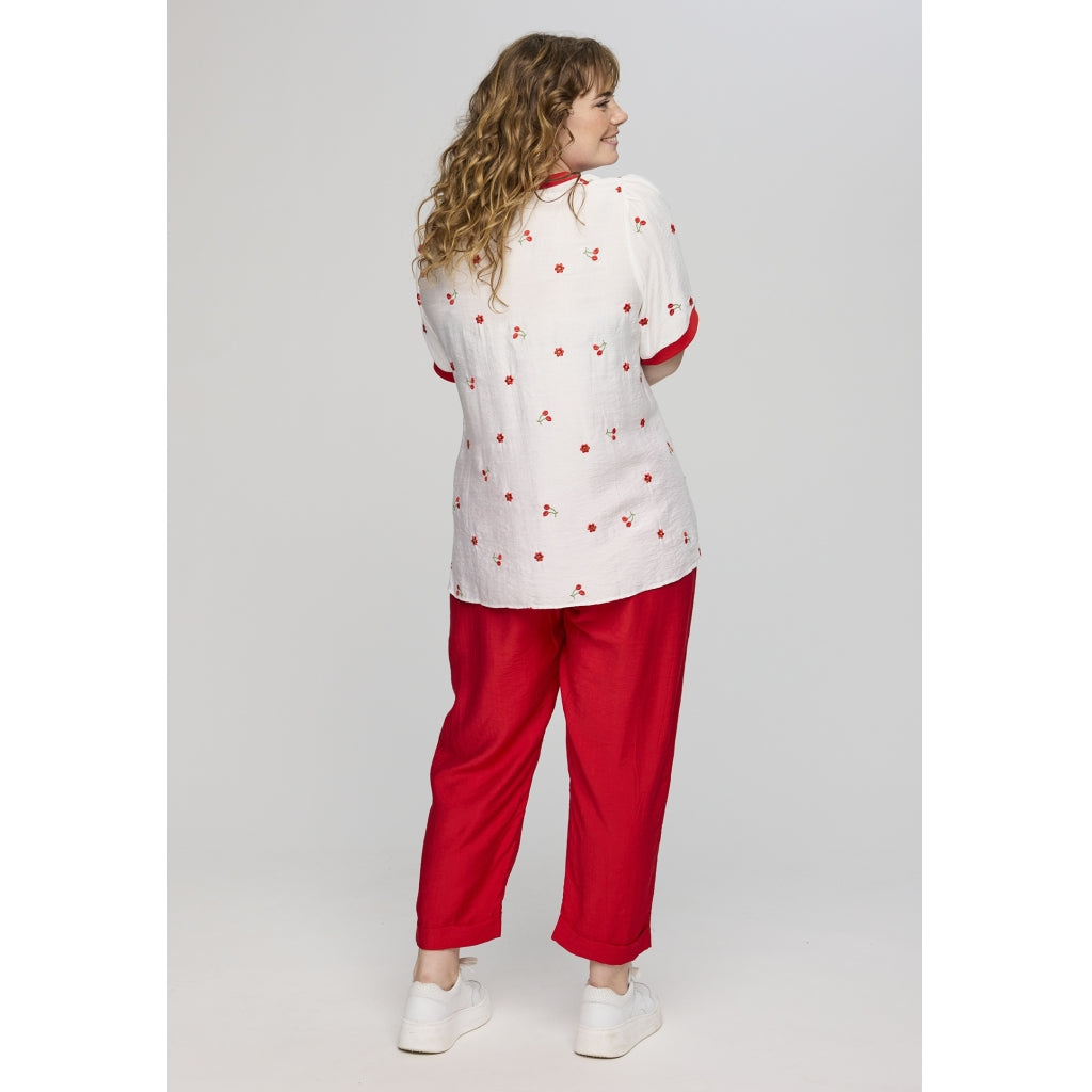 Studio SAva Blouse Blouse White with red berry