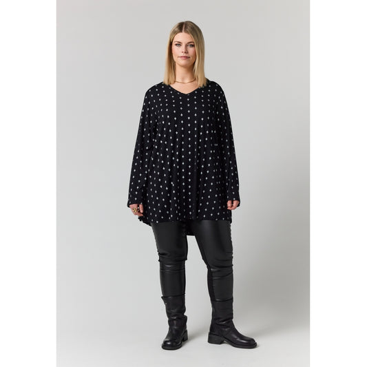 Studio SBerit Blouse Blouse black with white flowers