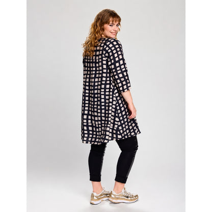Studio SBirgitte Dress Dress Black with sand checks