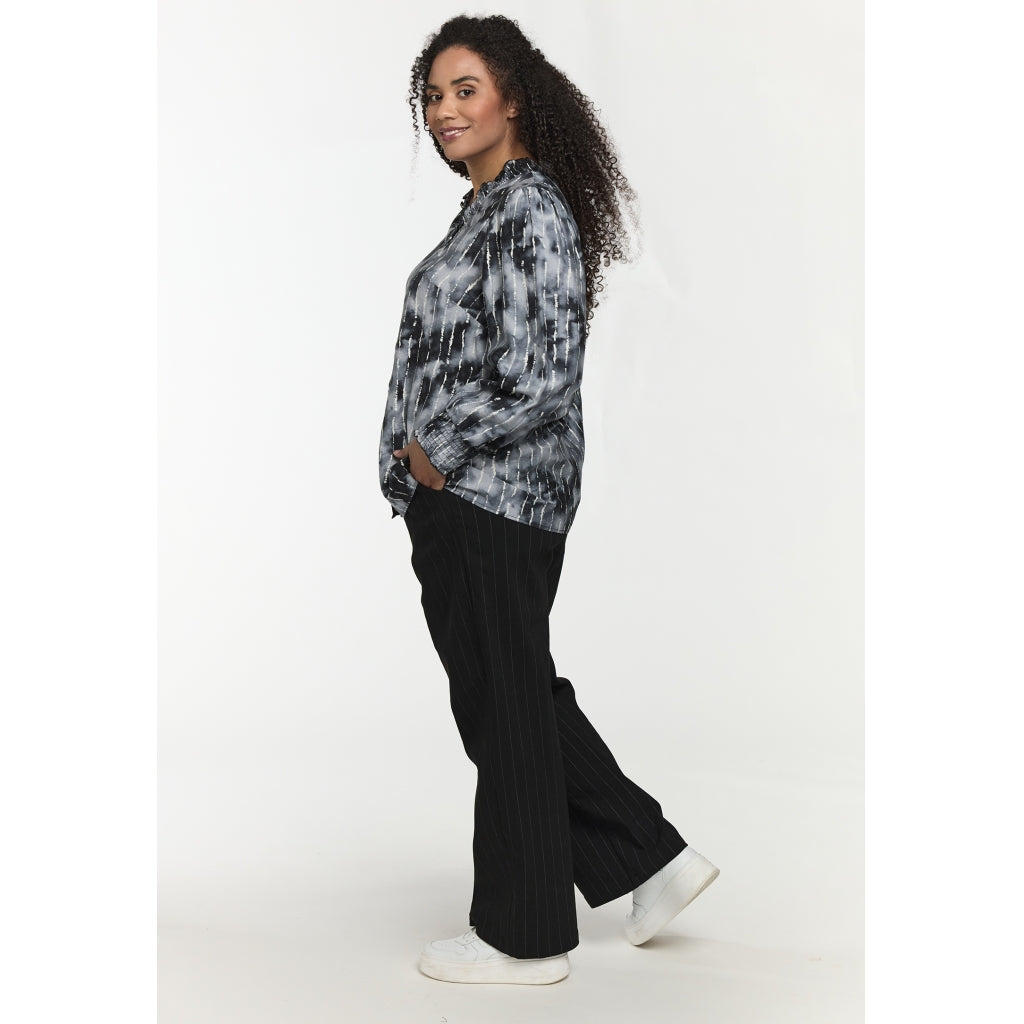 Studio SBonni Shirt Shirt Black grey batik