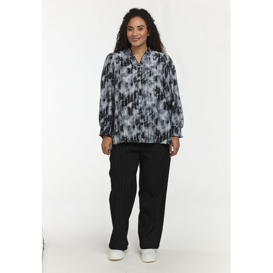 Studio SBonni Shirt Shirt Black grey batik