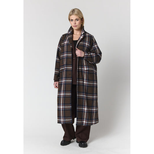 Studio SCaisa Long coat Coat Multi Colour