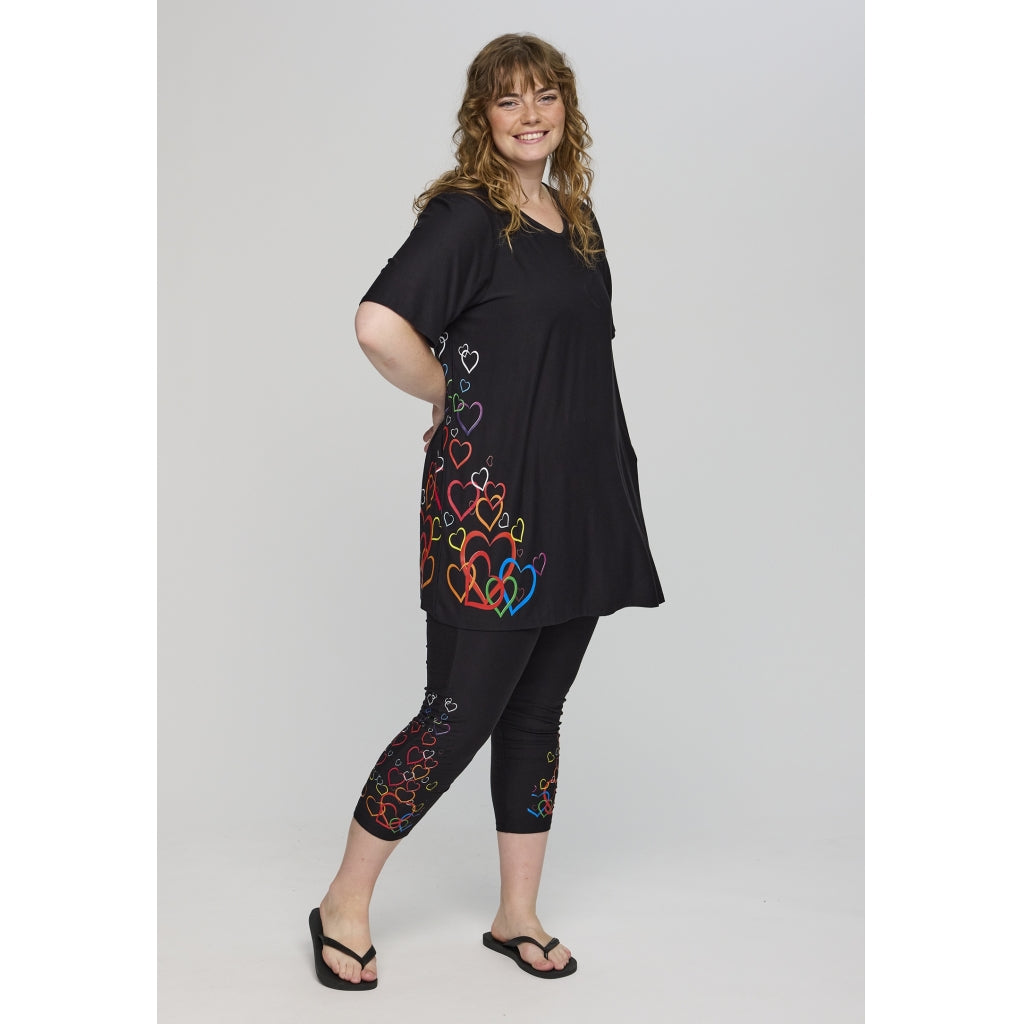 Studio SDitte Tunic Tunic Black with heart print