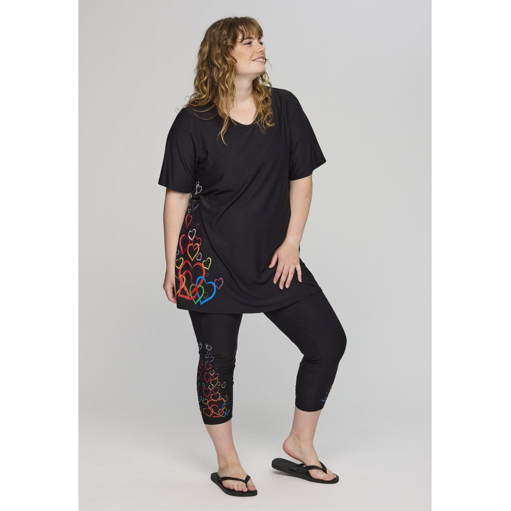 Studio SDitte Tunic Tunic Black with heart print