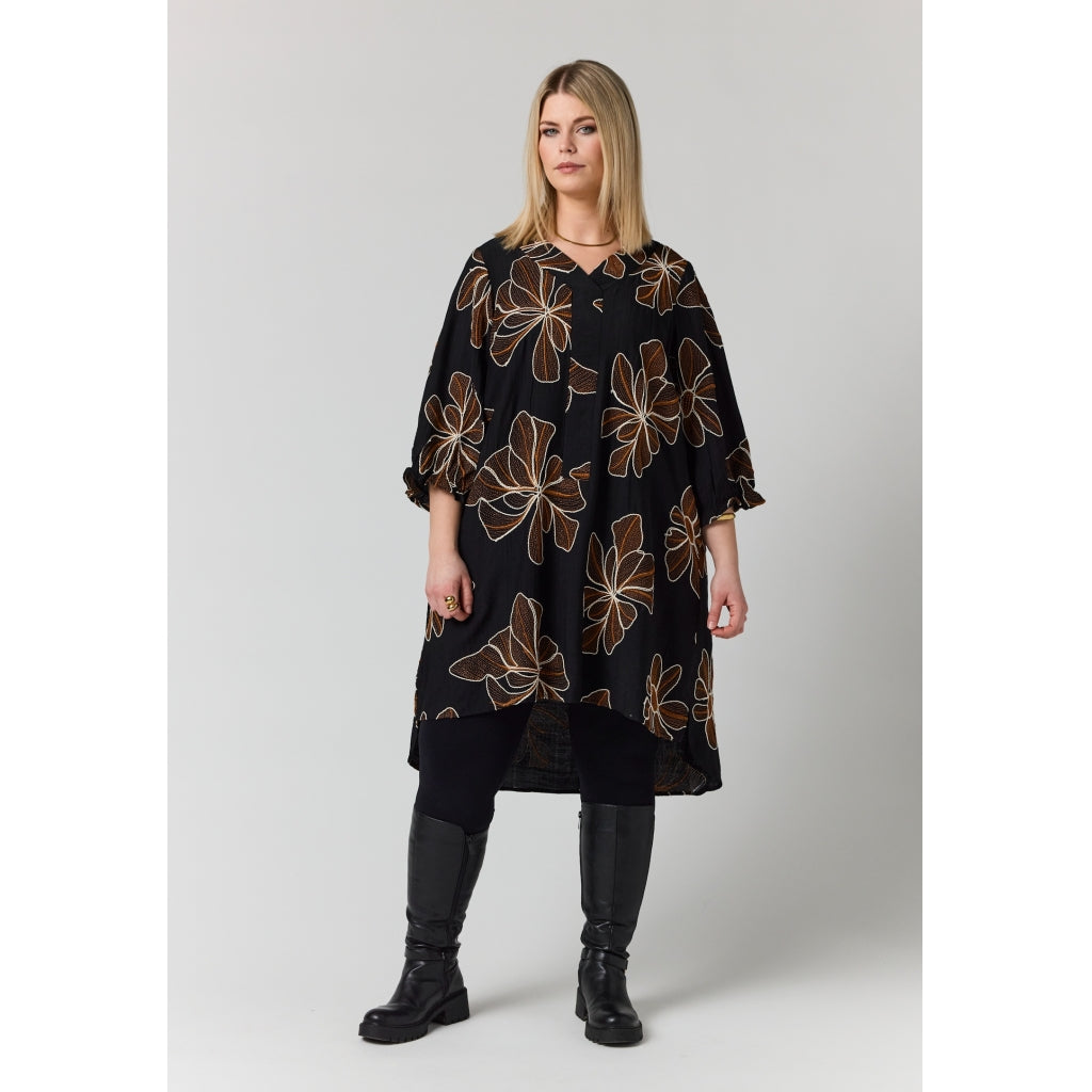 Studio SElma Shirt Shirt Black with flower