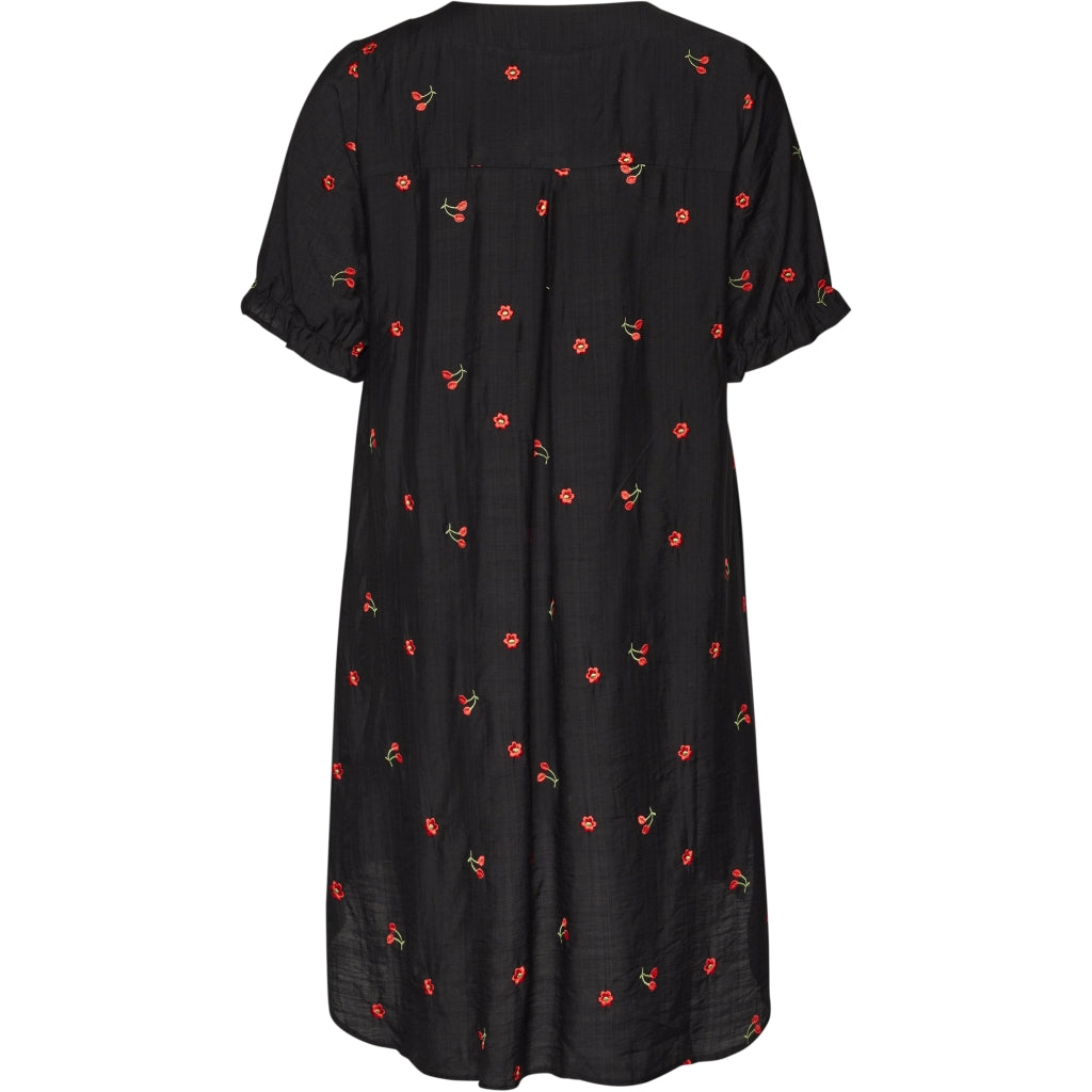 Studio SElma Shirt new sleeve Shirt Black with red berry