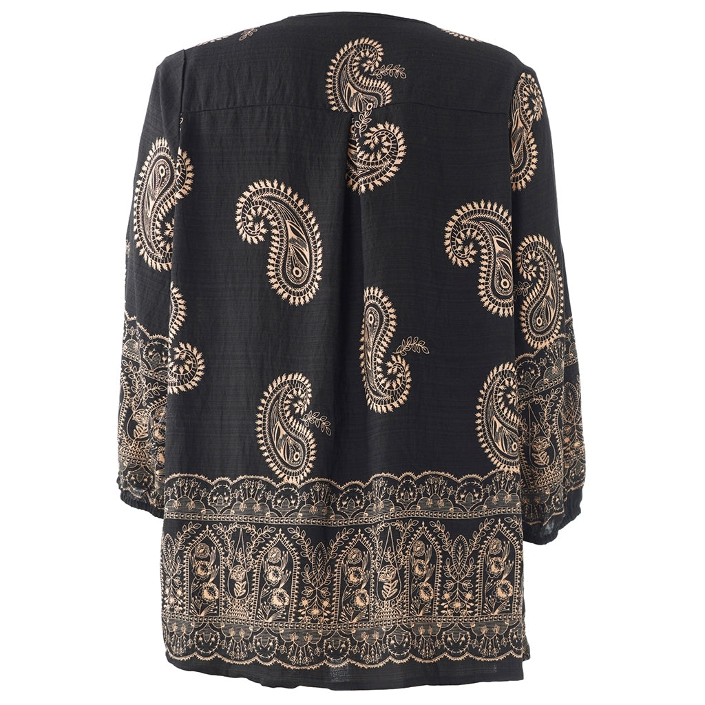 Studio SEmmy Blouse Blouse Black sand report