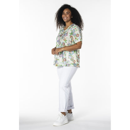 Studio SEsther Blouse Blouse Circle green mix
