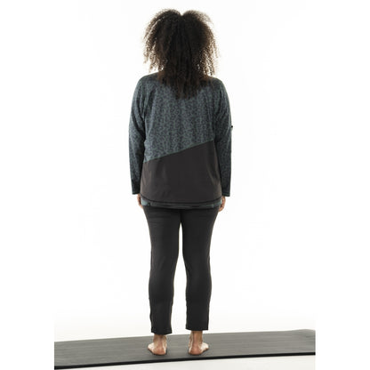 Studio SFitness Leggings Leggings Black with dusty green