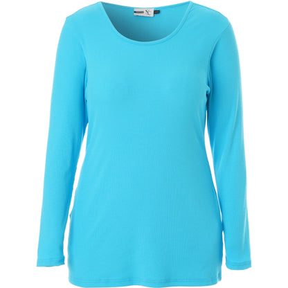 Studio SFlo rib blouse Blouse Iceblue