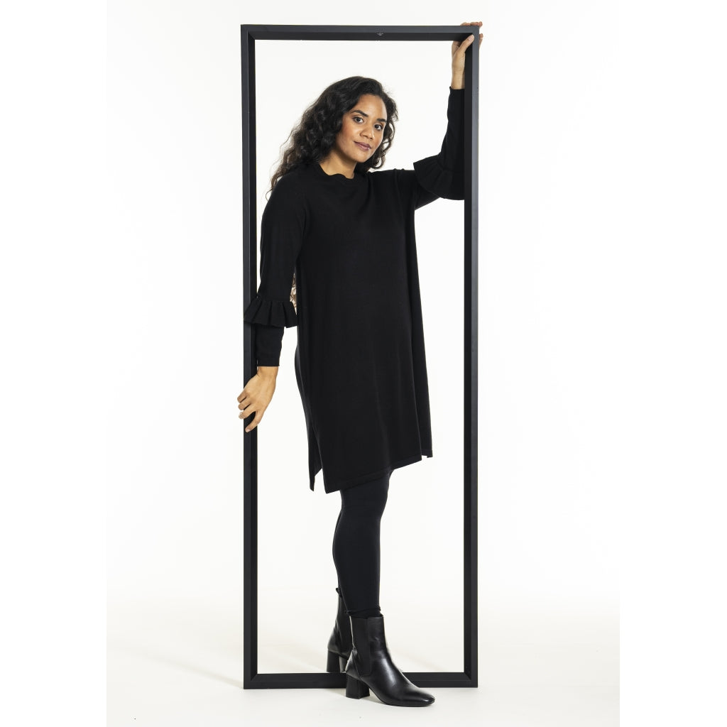 Studio SGitten knitted dress Dress Black