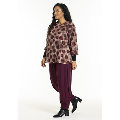 Studio SGulla schiffon blouse Blouse Bordeaux dots