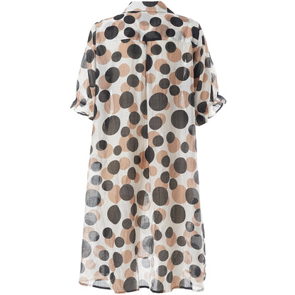Studio SGunda Dress Dress White with black/brown dots