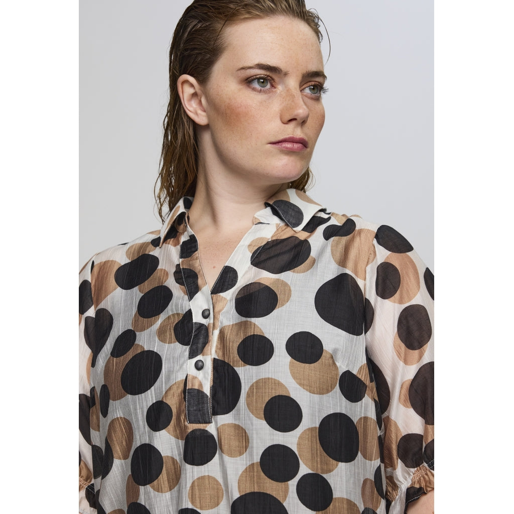 Studio SGunda Dress Dress White with black/brown dots