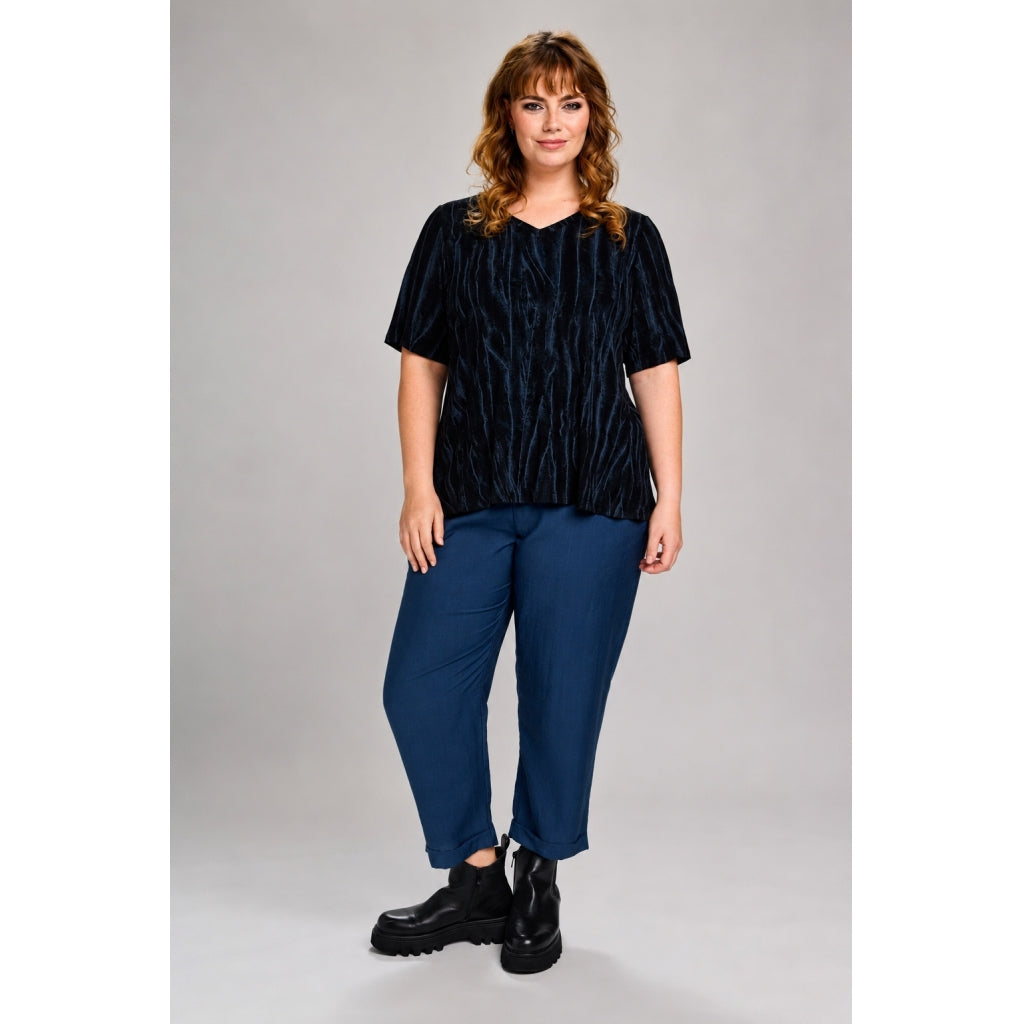 Studio SJohanne Blouse Blouse Black with grey print