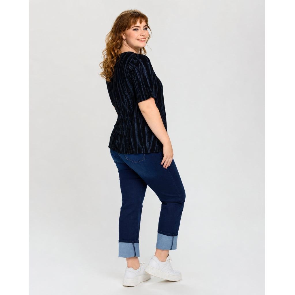 Studio SJohanne Blouse Blouse Black with grey print