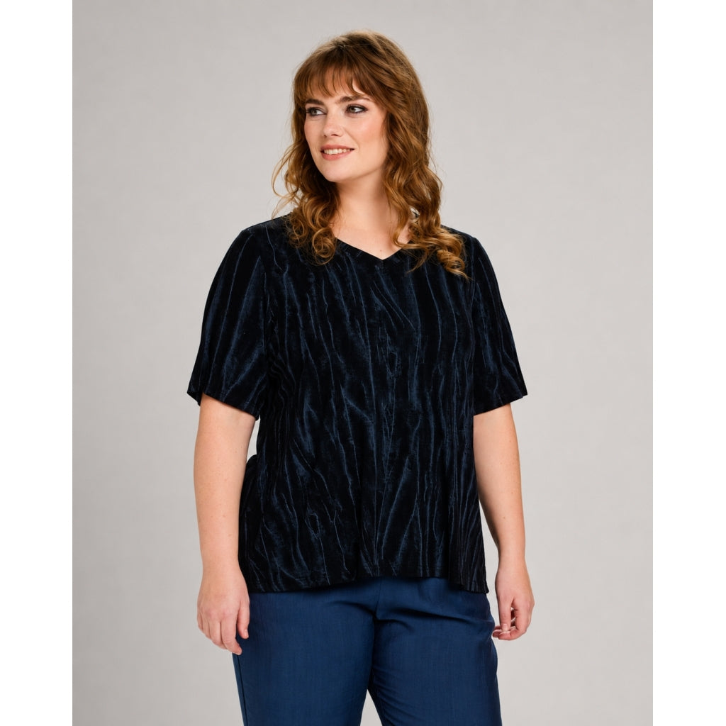 Studio SJohanne Blouse Blouse Black with grey print
