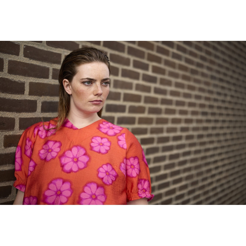 Studio SKerry Blouse Blouse Orange with pink