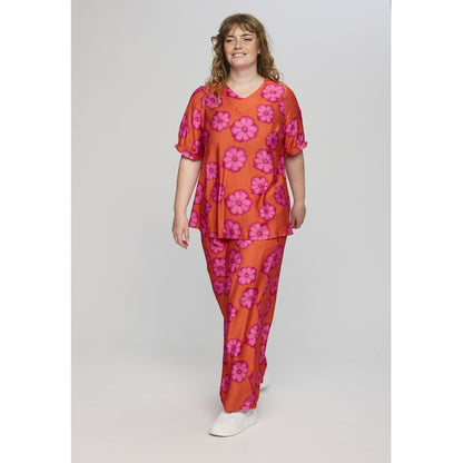 Studio SKerry Blouse Blouse Orange with pink
