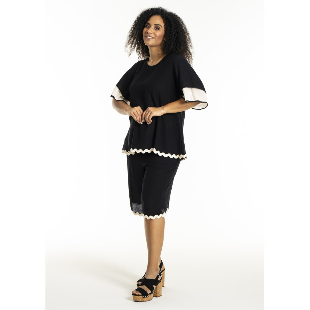 Studio SLone Blouse Blouse Black + Offwhite