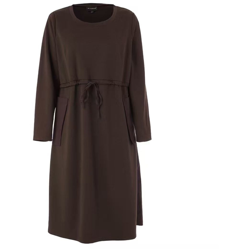 Studio SNivara Dress with tie band Dress Brown