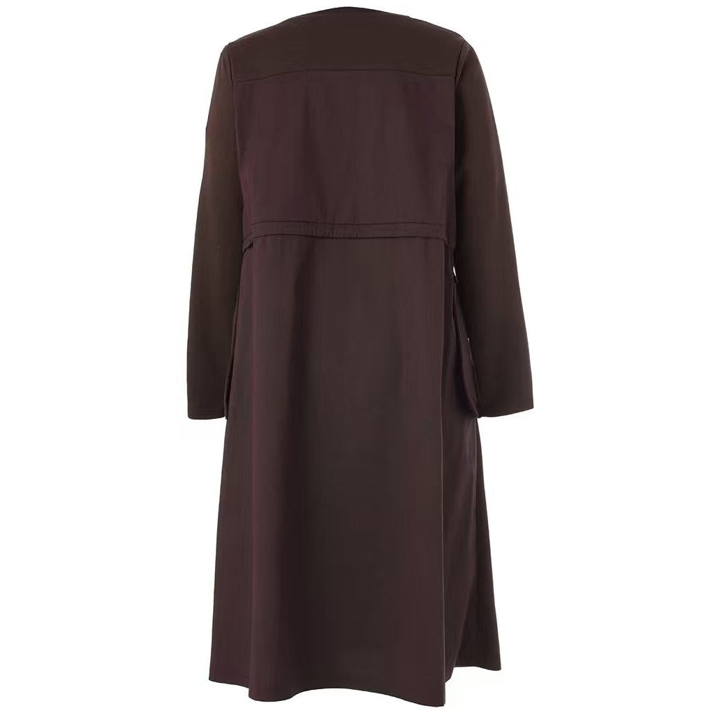 Studio SNivara Dress with tie band Dress Brown
