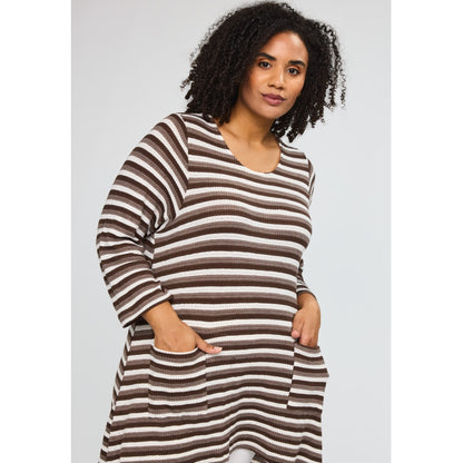 Studio SSSanne Tunic Tunic Brown white stripe
