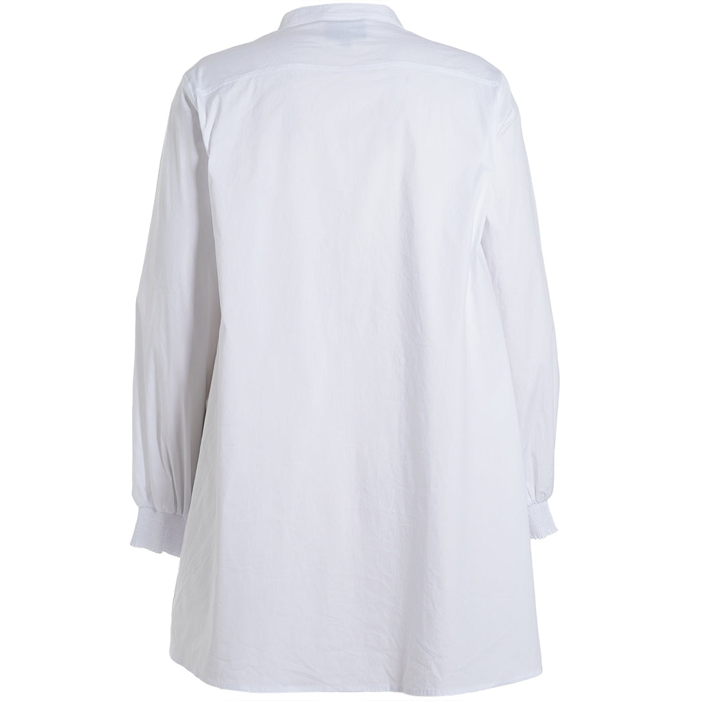 Studio SSvala White shirt with blue striped details Shirt White with blue details