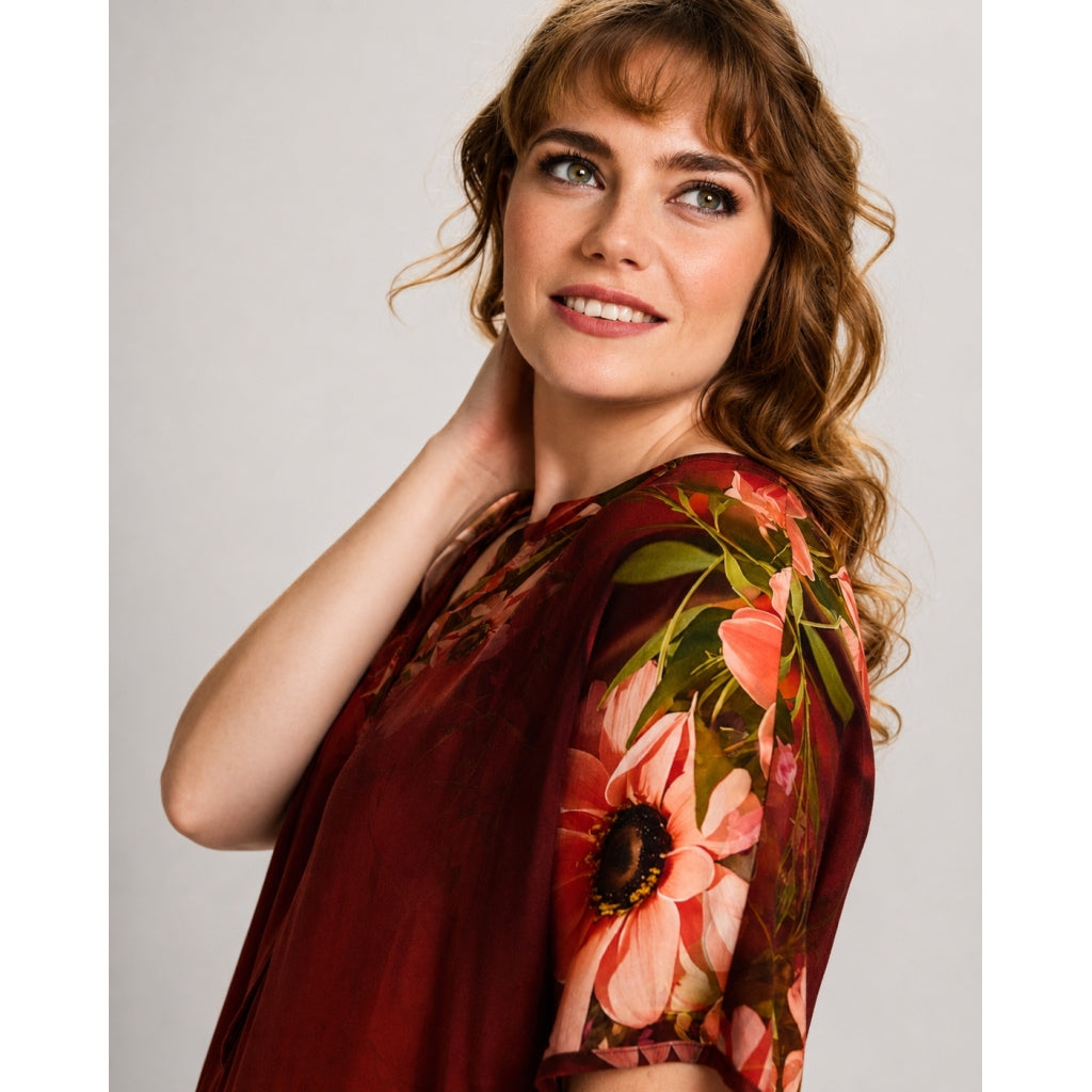 Studio SUlla Dress Dress Board print bordeaux