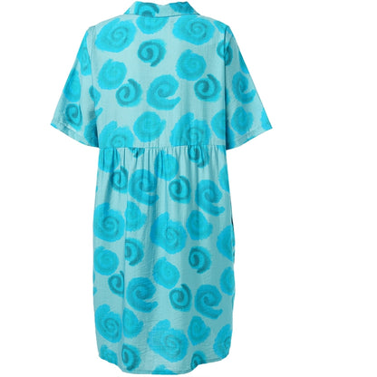 Studio Slise Dress Dress Blue with blue roses