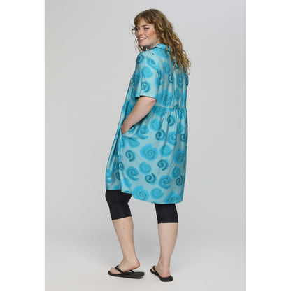 Studio Slise Dress Dress Blue with blue roses