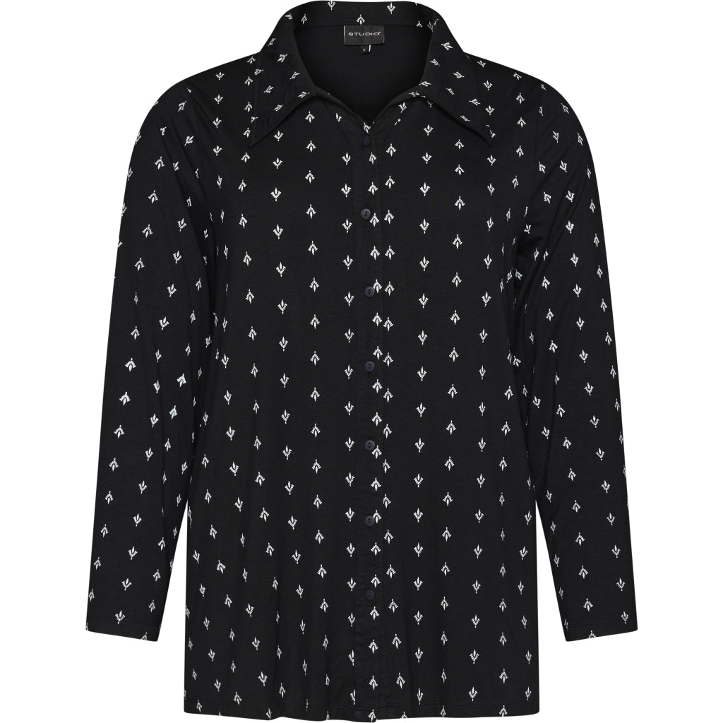 Studio Smimi Shirt Shirt black with white flowers